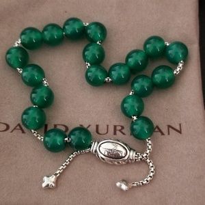 DY Sterling Silver Beaded Bracelet